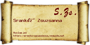 Srankó Zsuzsanna névjegykártya